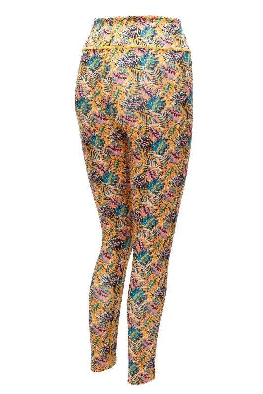 Club Tropicana Tropical Print Eco-Friendly Yoga Leggings