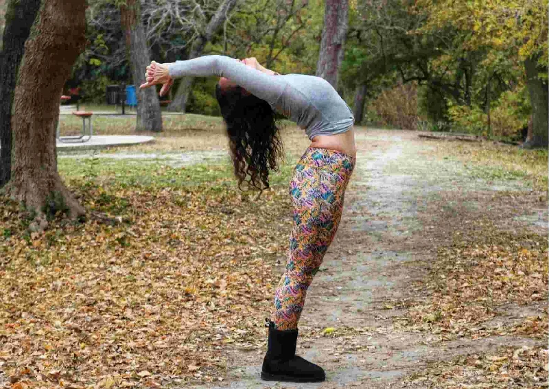 Club Tropicana Tropical Print Eco-Friendly Yoga Leggings