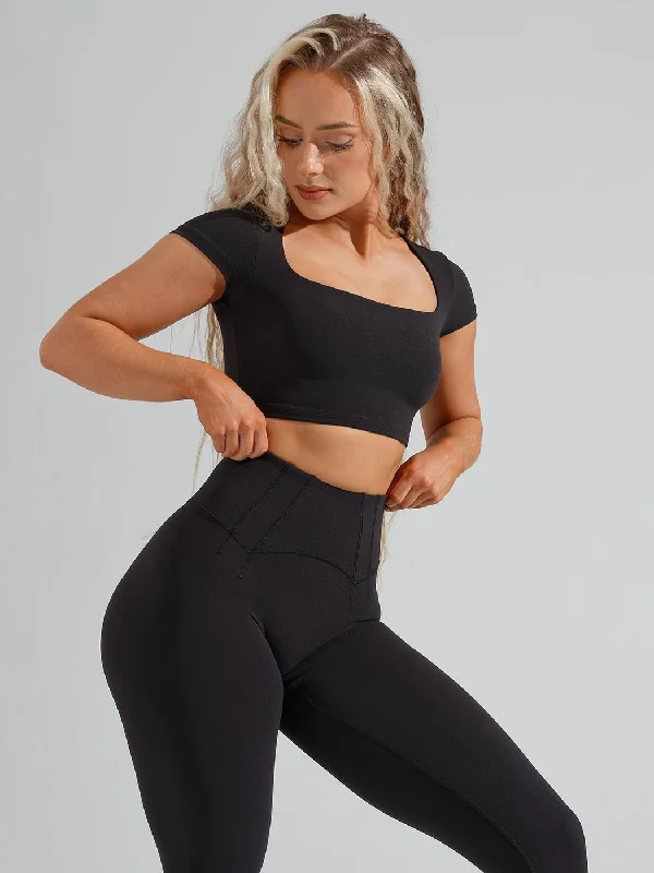 Corset Legging - Onyx Black