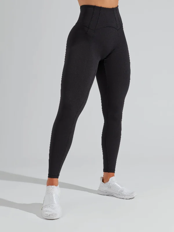 Corset Legging - Onyx Black