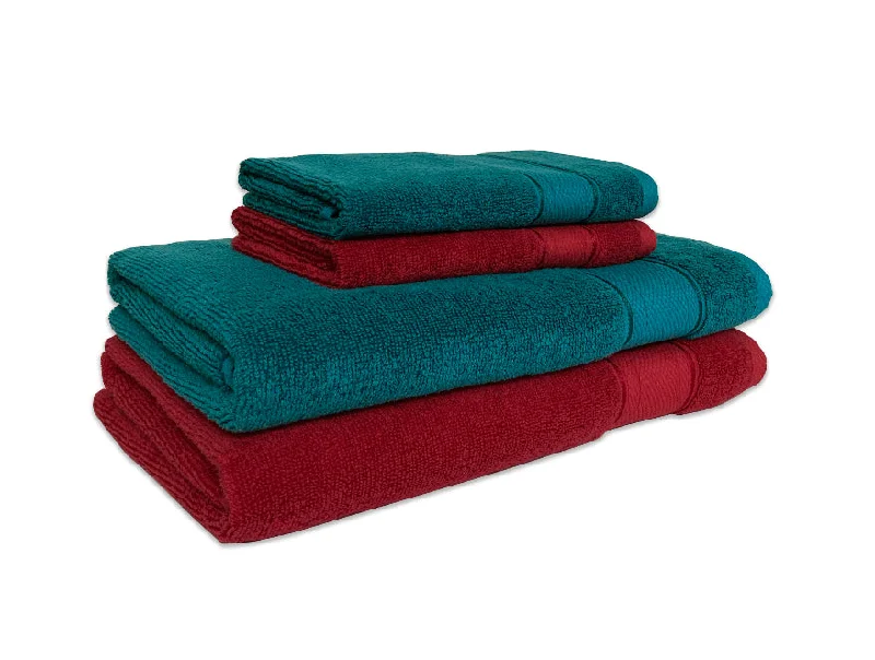 Emerald/Tango R 4 Piece 100% Cotton Gift Set - Econova By Spaces