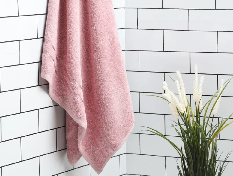 Coral Blush 100% Cotton Bath Towel - Edria By Spaces