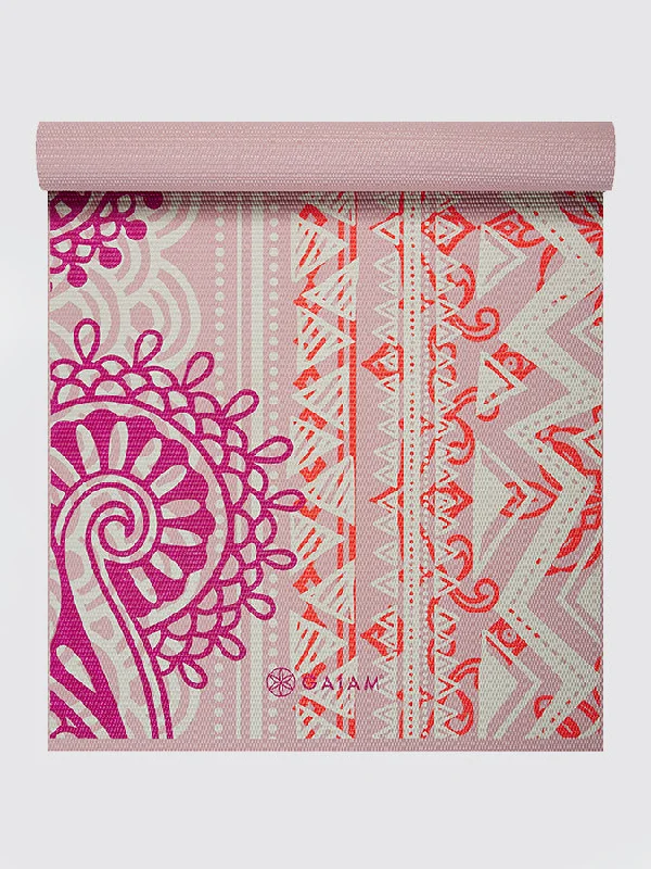 Gaiam Bohemian Rose Yoga Mat 4mm