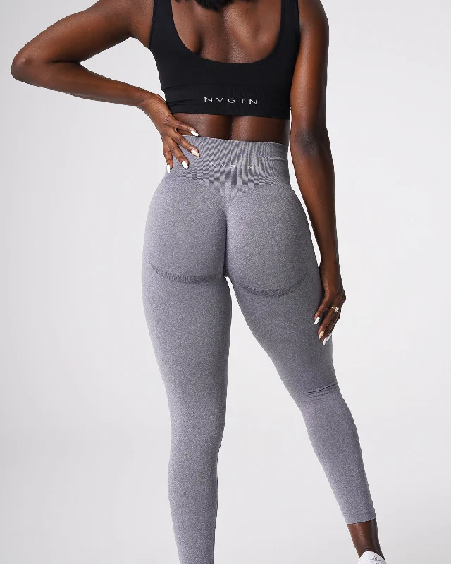 Grey Curve Seamless Leggings