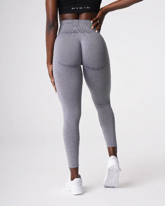 Grey Curve Seamless Leggings