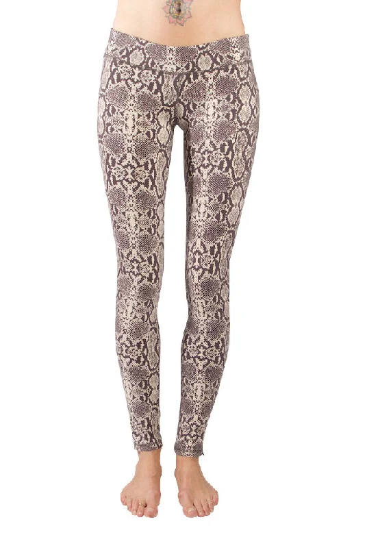 Leggings Snake Cream Brown