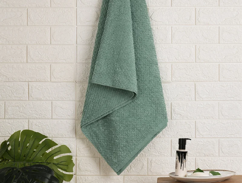 Malachite Green - Light Teal 100% Cotton Bath Towel - Genesis By Spaces