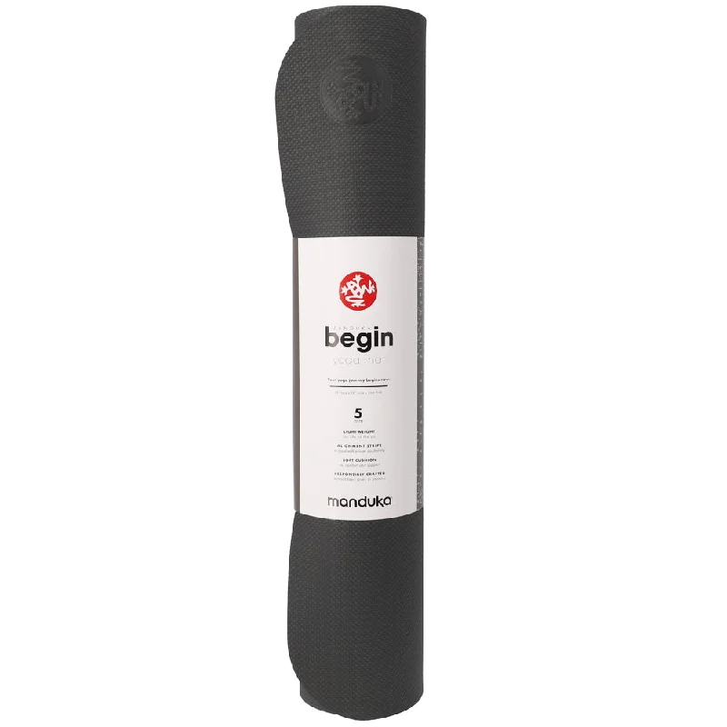 Manduka Begin Mat 5mm 68'' - Steel Grey