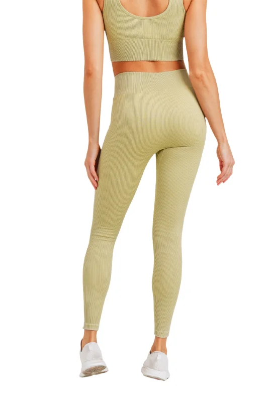 Mono B Ribbed Mineral Wash Seamless Legging APH2801