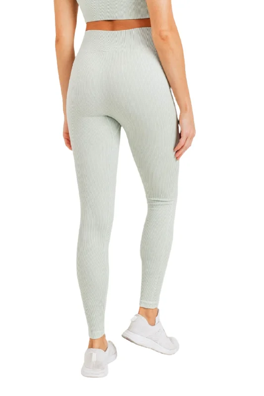 Mono B Ribbed Mineral Wash Seamless Legging APH2801