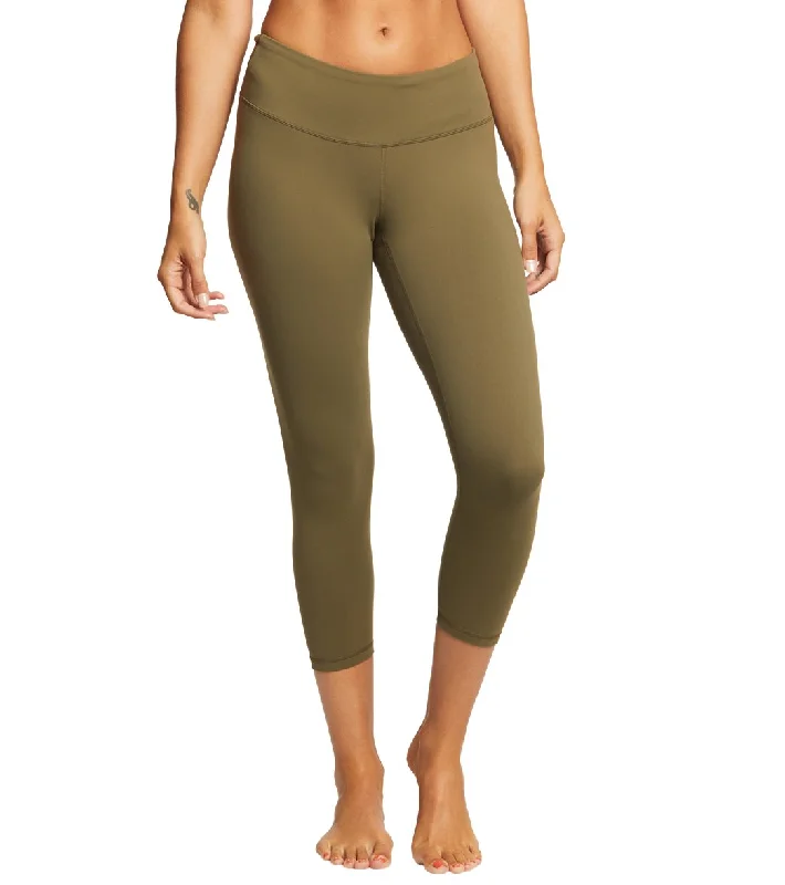 prAna Pillar Yoga Capris Cargo Green