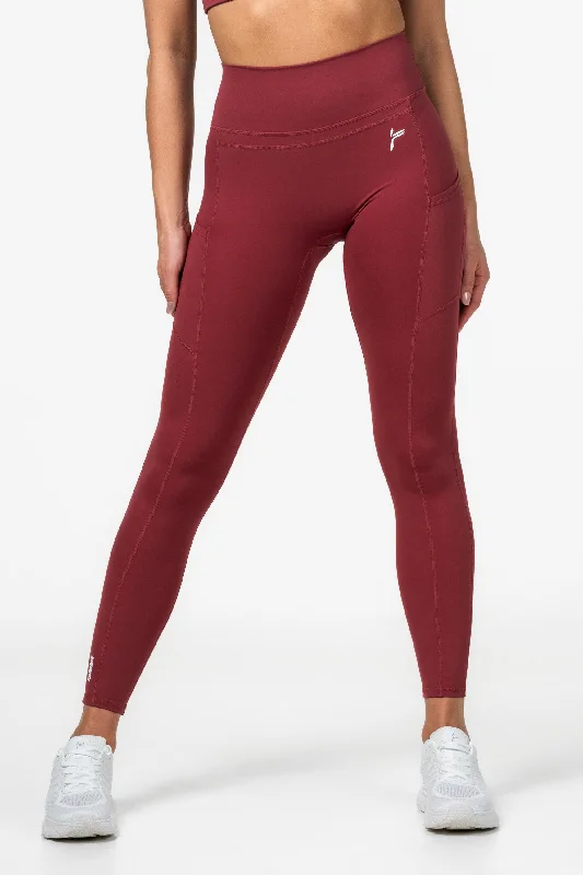 Red Techna Leggings