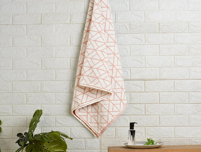 Rose Smoke - Blush 100% Cotton Bath Towel - Mirabella By Spaces