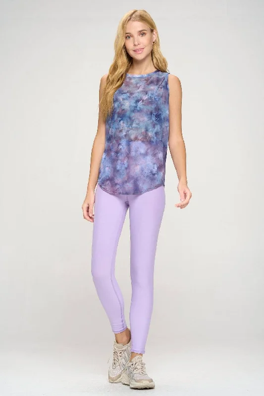 Ruby - Orchid Tie Dye Garden Mesh Tank  - FINAL SALE