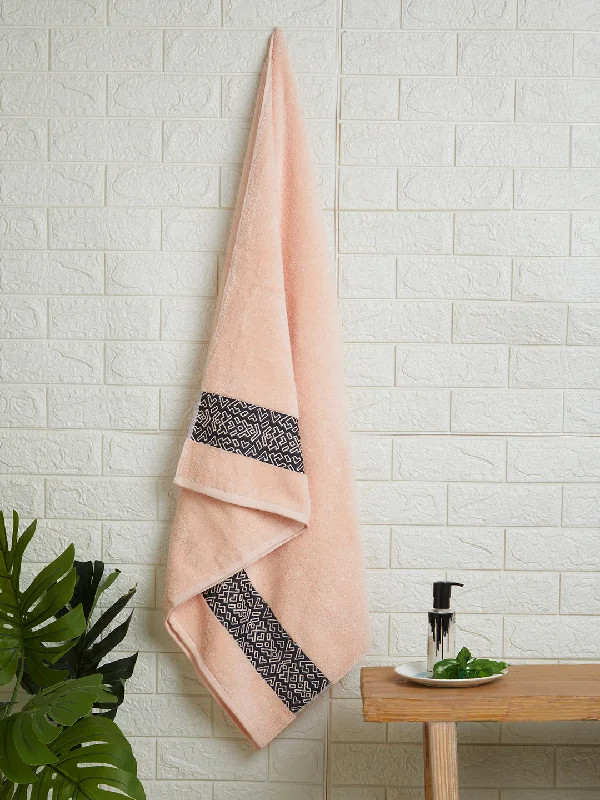 Solid Blush 100% Cotton Bath Towel - Aurum By Spaces