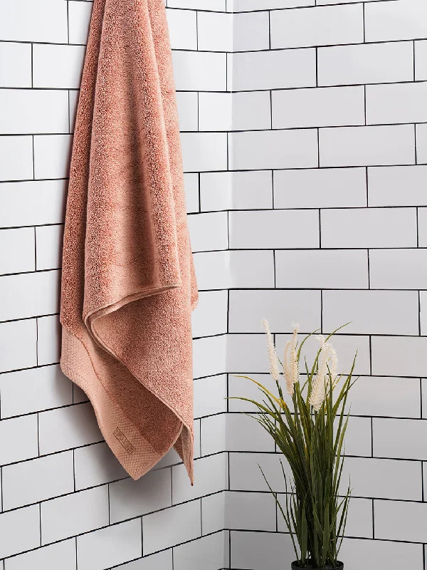 Solid Blush 100% Egyptian Cotton Bath Towel - Luxury Egyption Cotton By Spaces