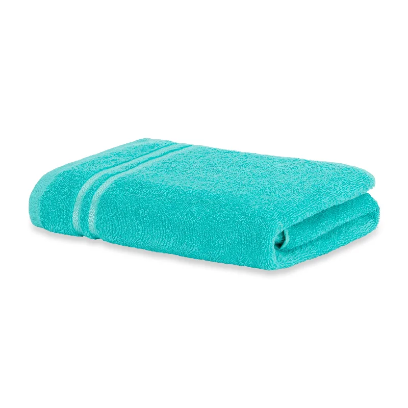 Solid Sea Green 100% Cotton 1 Bath Towel - Quik Dry By Welspun