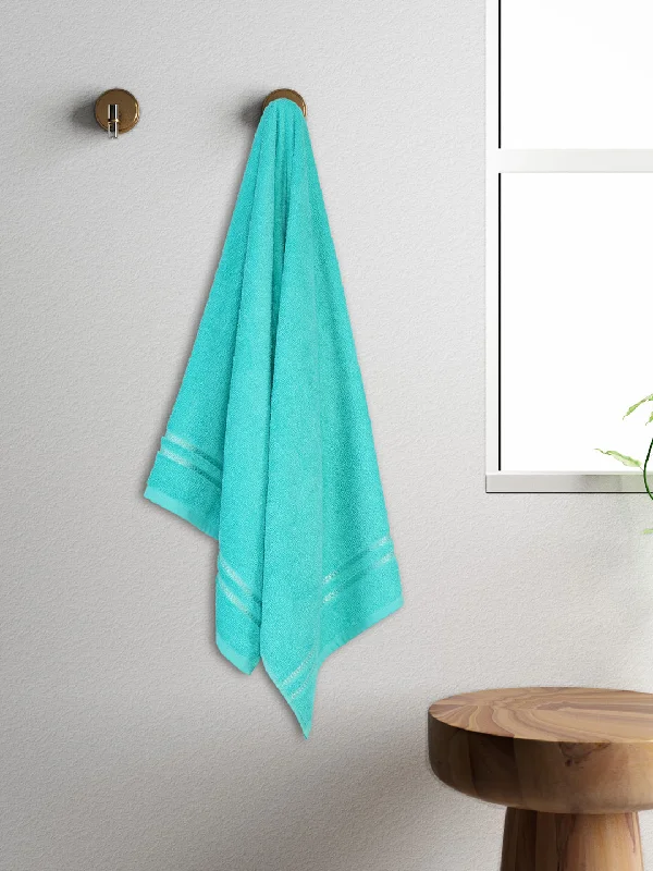 Solid Sea Green 100% Cotton Quick Absorbent Bath Towel - Quik Dry By Welspun