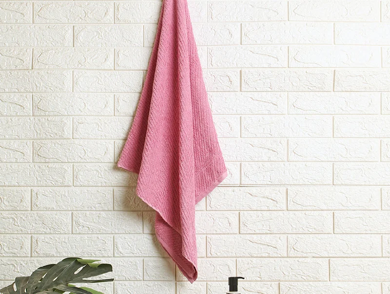 Stripe Blush 100% Cotton Bath Towel - Relish By Spaces