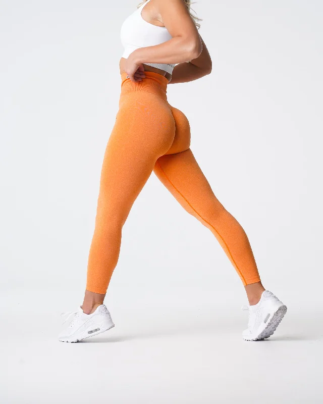 Sunset Orange NV Seamless Leggings