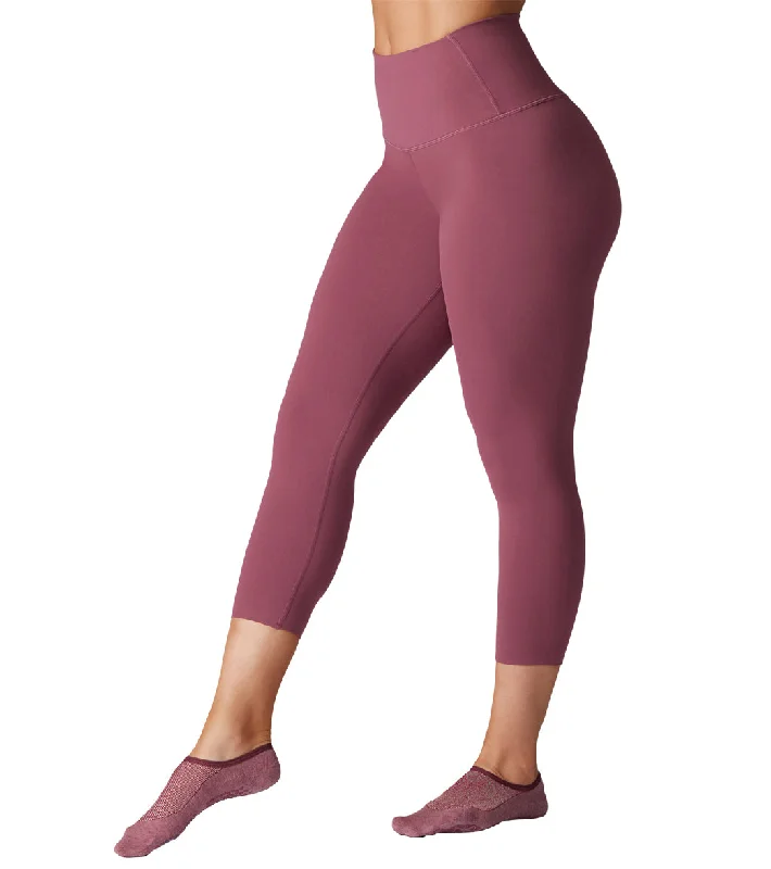 Tavi High Waisted Crop Yoga Leggings Garnet