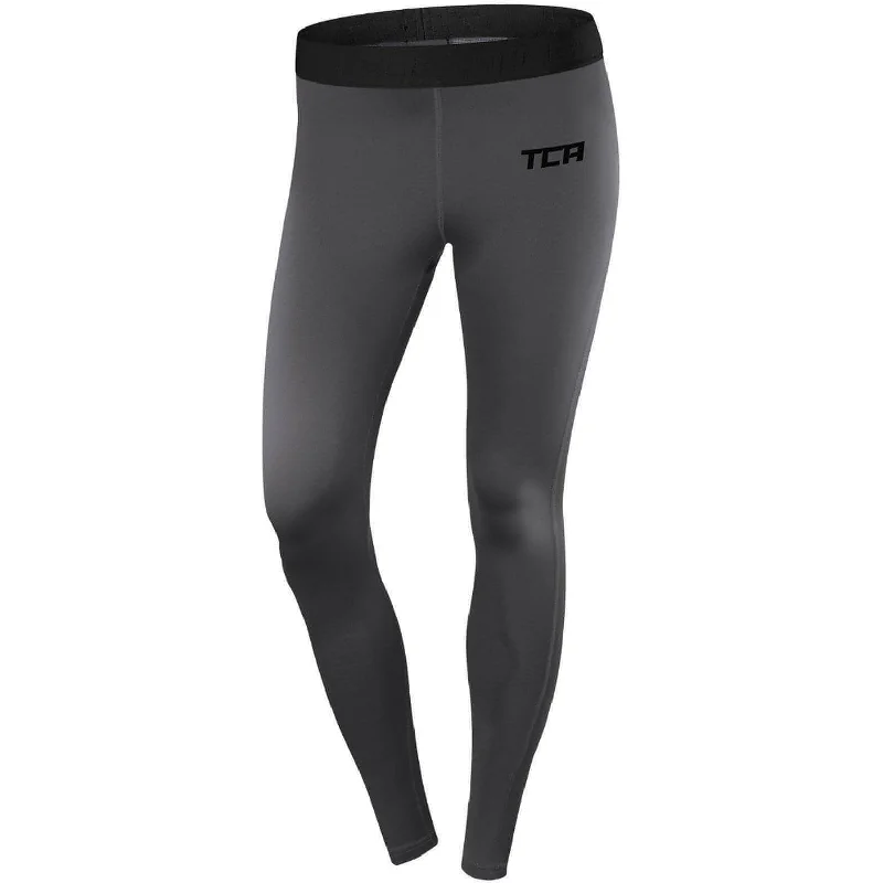 TCA Pro Performance Endurance Womens Long Running Tights - Grey