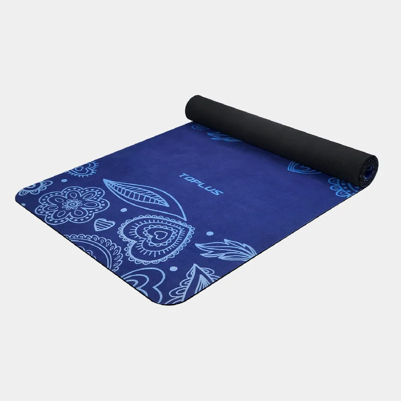 TOPLUS  1/16 Suede, Natural Rubber Travel Yoga Mat——Ocean Blue (US)