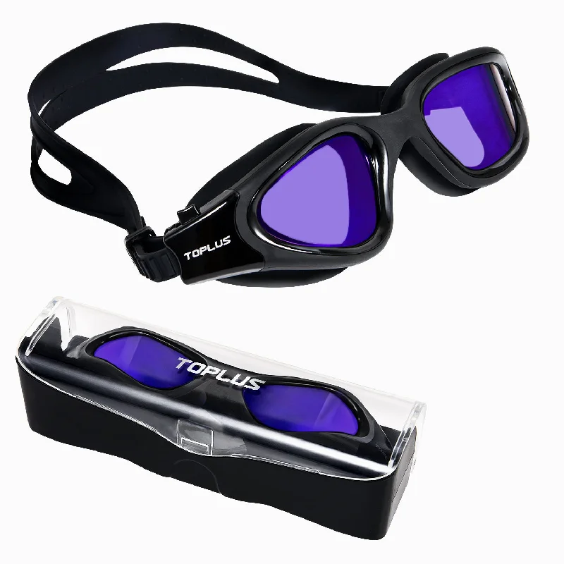 TOPLUS Swimming Goggles No Leaking Anti Fog UV Protection with Soft Silicone Nose Bridge(US)