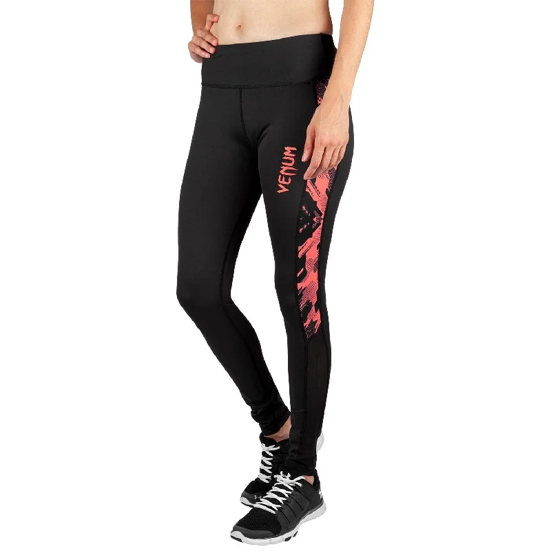 Venum Tecmo Leggings - For Women - Black/Coral