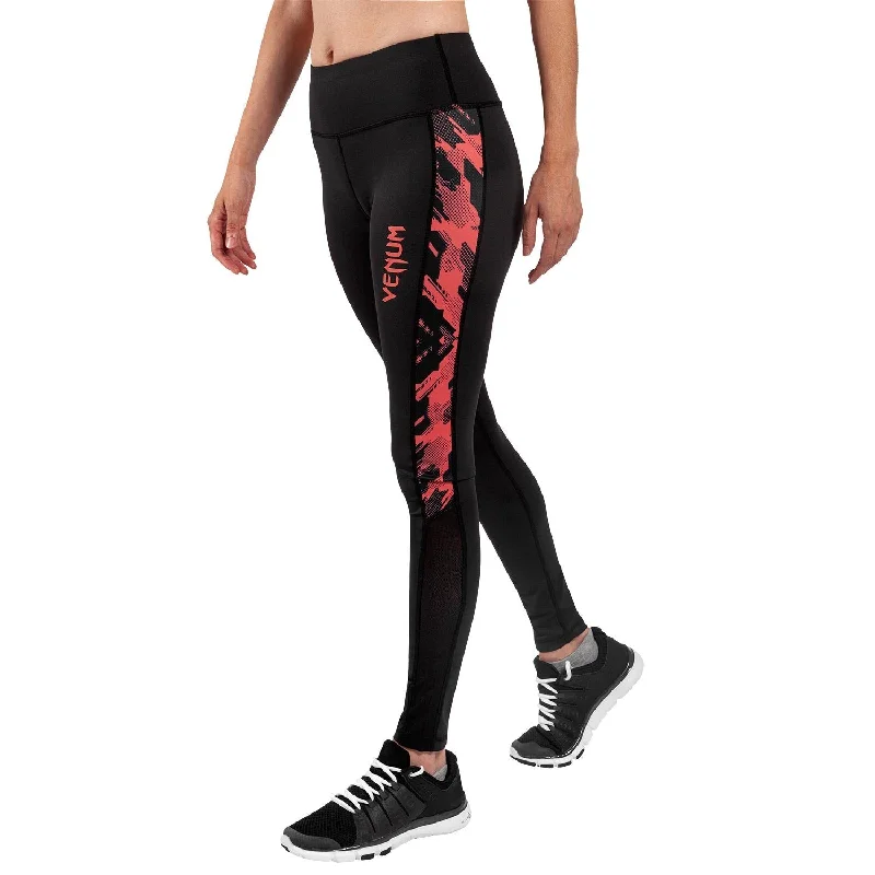 Venum Tecmo Leggings - For Women - Black/Coral