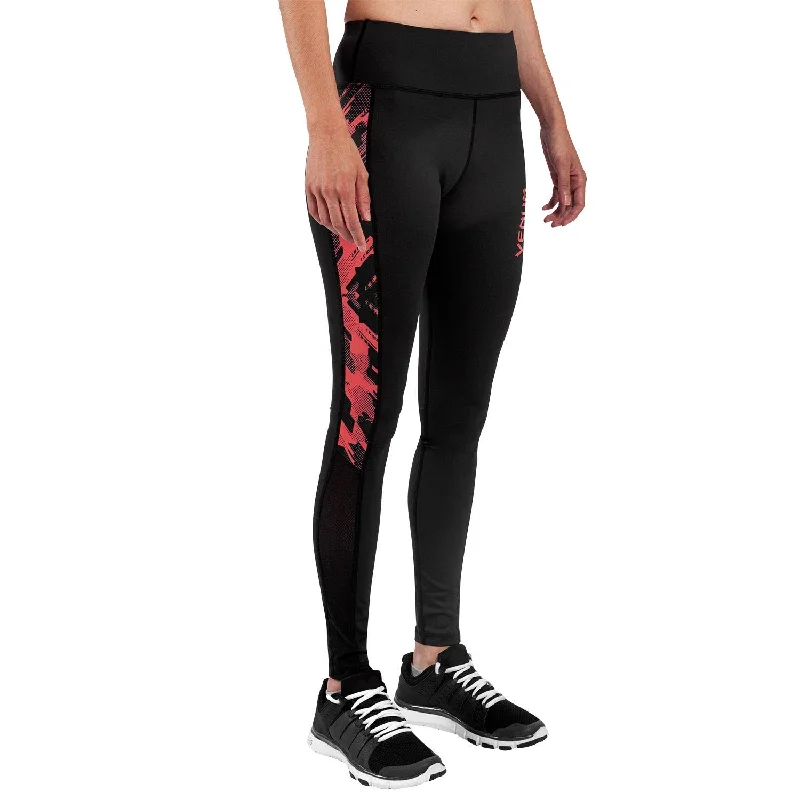 Venum Tecmo Leggings - For Women - Black/Coral