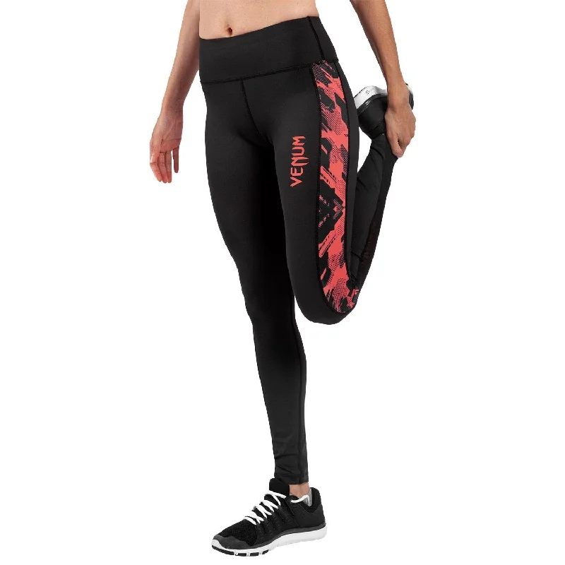 Venum Tecmo Leggings - For Women - Black/Coral