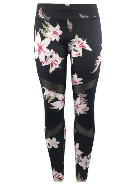 Vutru 2 Piece Floral Print Yoga Set Women Sexy Tracksuit For Women Gym Fitness Clothes Bra+Long Pants Running Tights Sport Suit