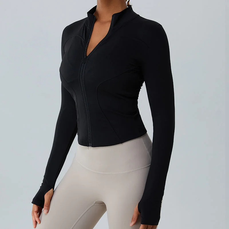 Women's Fleece-lined Yoga Fitness Jacket