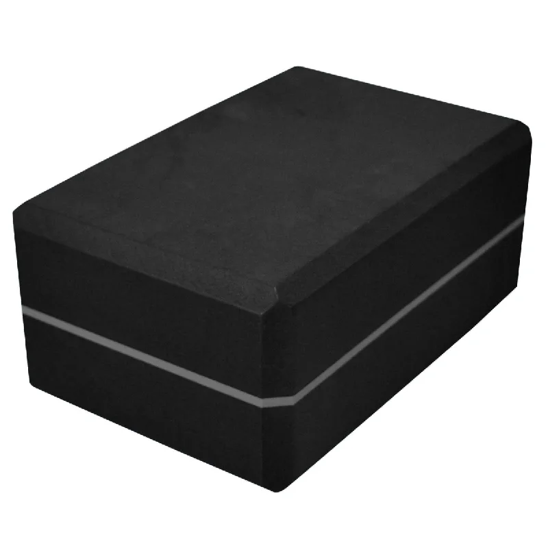 4'' Striped Foam Yoga Block