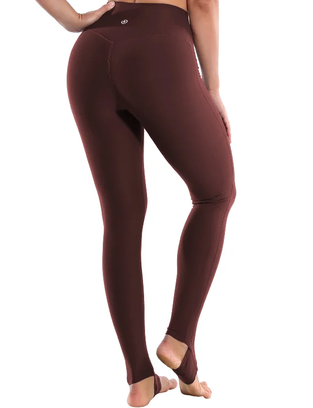 Over the Heel Yoga Pants mahoganymaroon