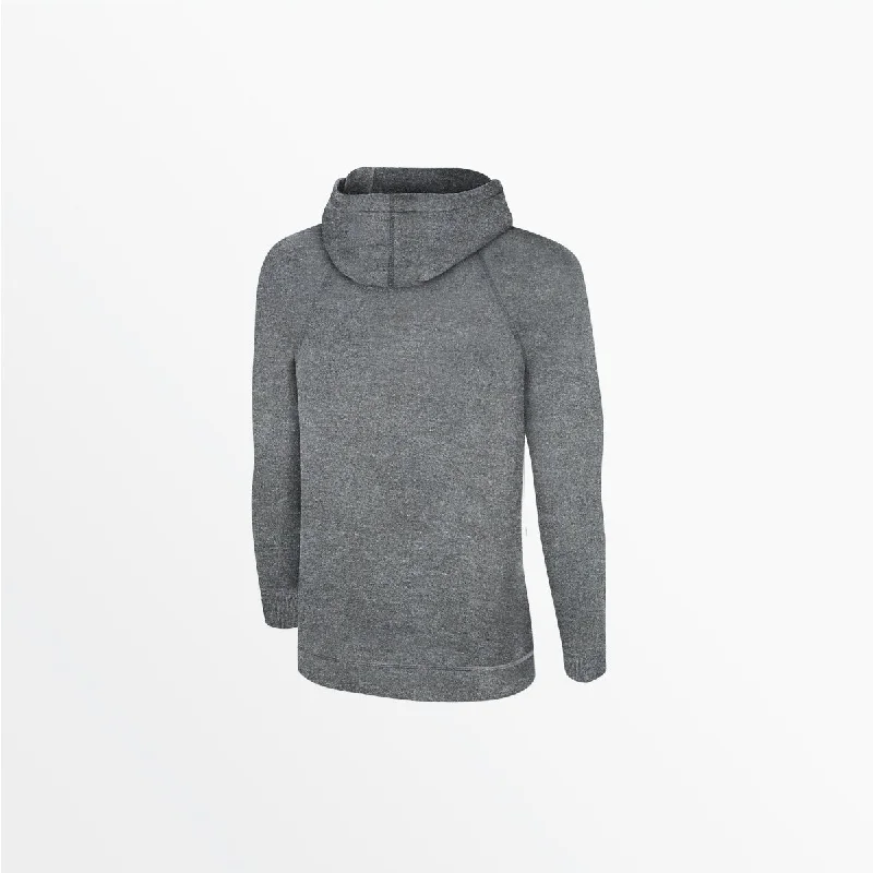 WOMEN'S HEATHERED ZIP UP HOODIE